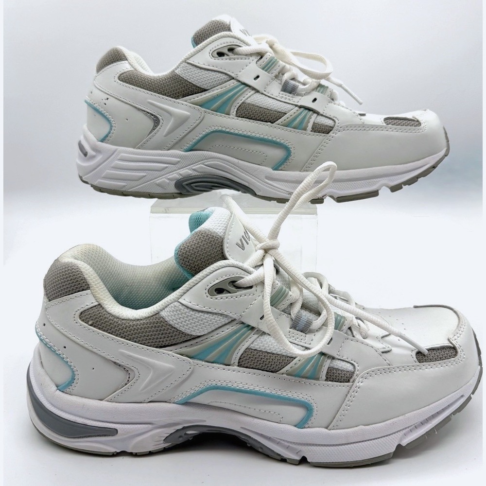 Vionic 23WALK Athletic Sneaker Shoes Women's 10.5 White Blue Walking Jogging